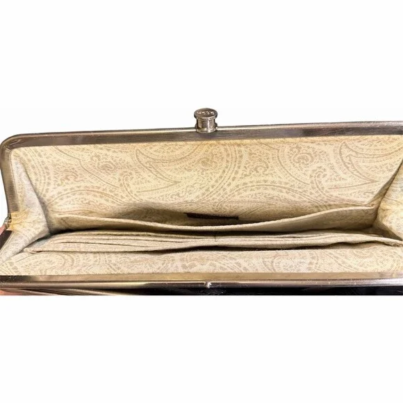 HOBO Black Leather International Lauren Clutch Wallet - Picture 3 of 6